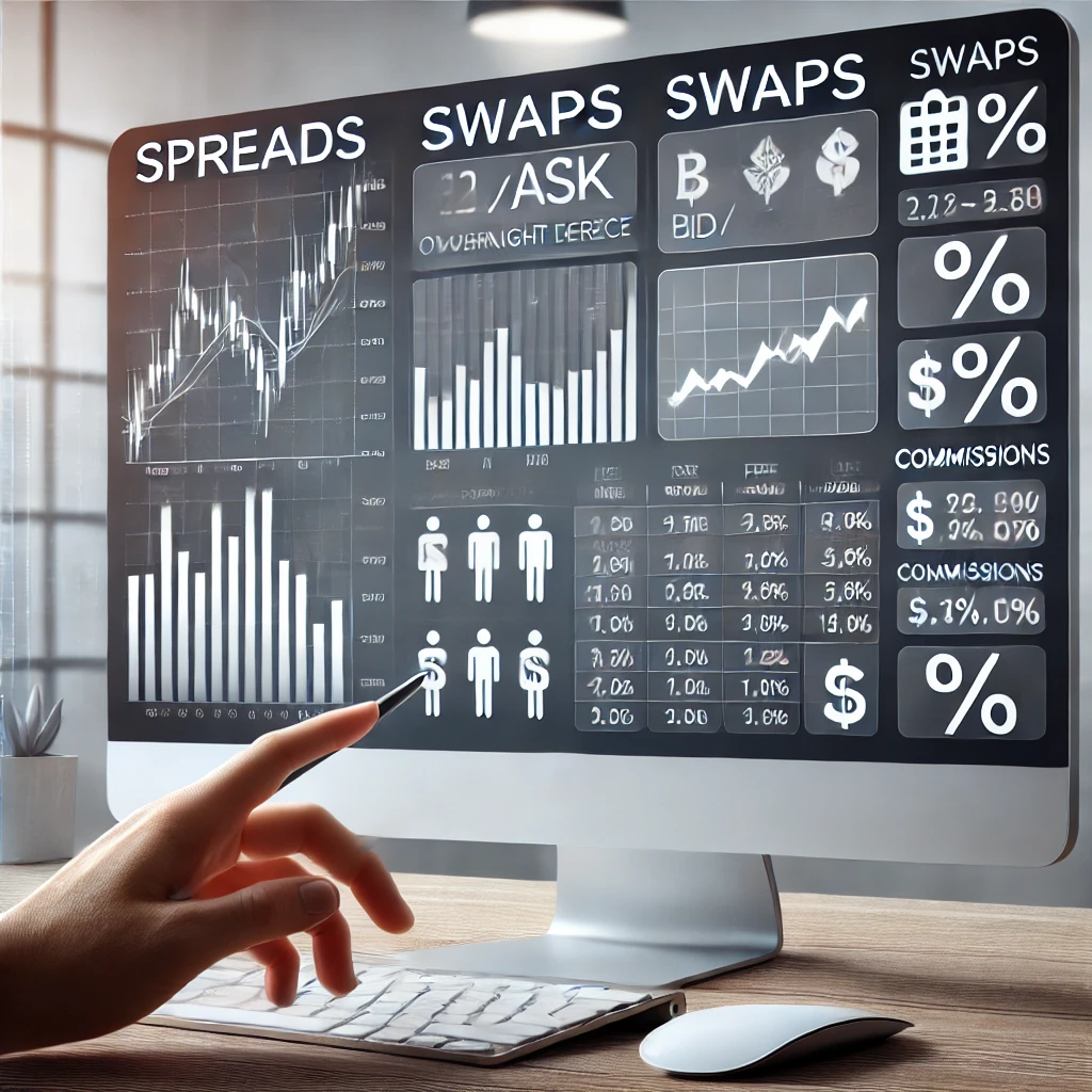 Costos de Operación: Spreads, Comisiones y Swaps
